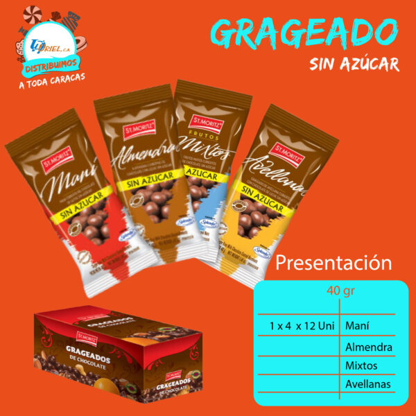 Frutos Secos con Chocolate Sin Azúcar
