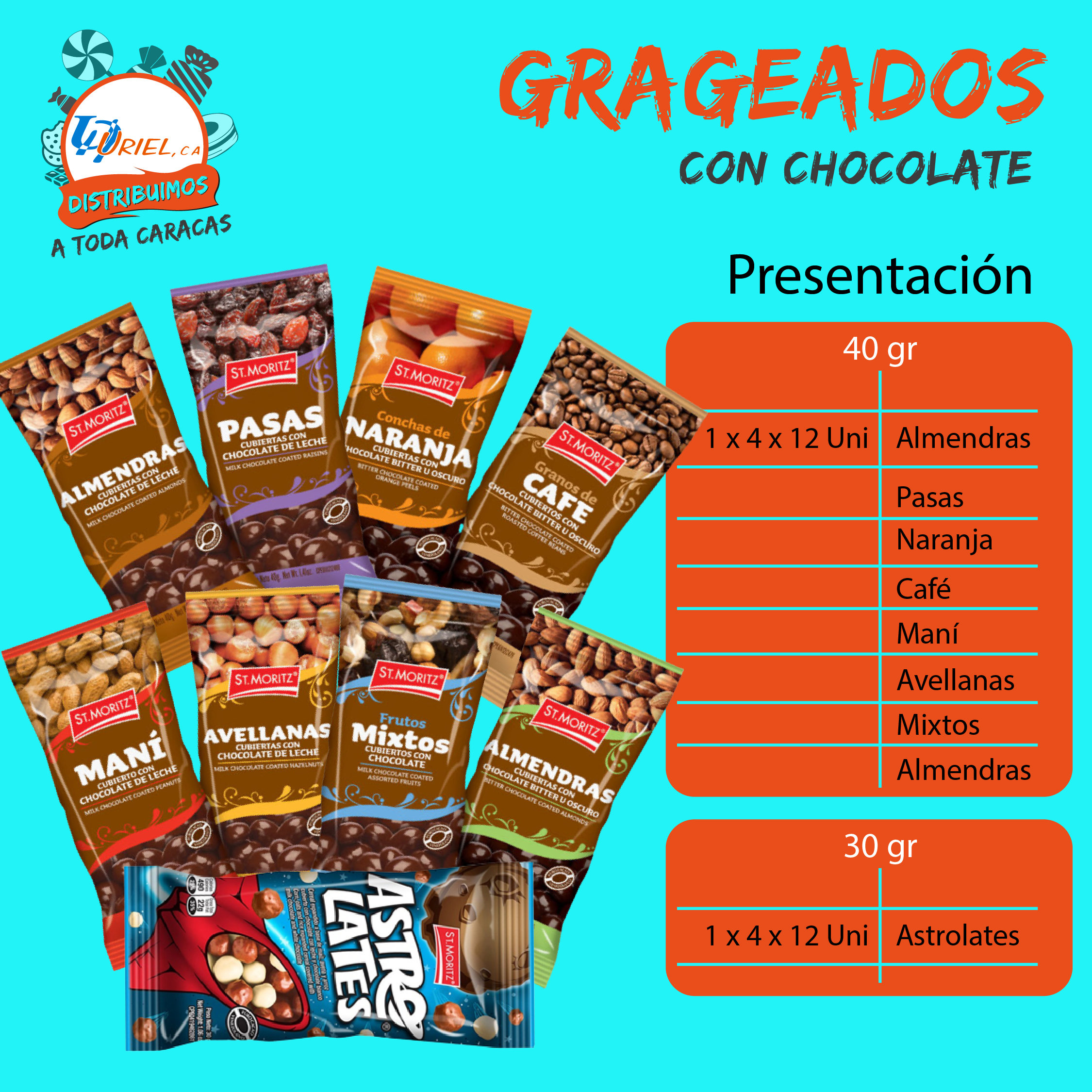 Frutos Secos Cubiertos de Chocolate St Moritz